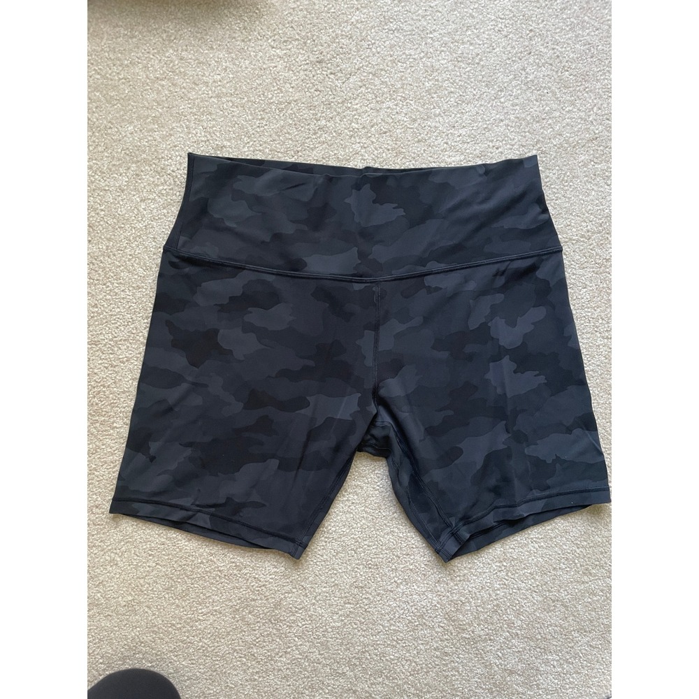 Lululemon Align High-Rise Short Heritage 365 Camo Multi Black Biker Size 14